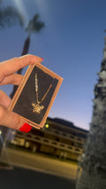 Butterfly nugget style necklace